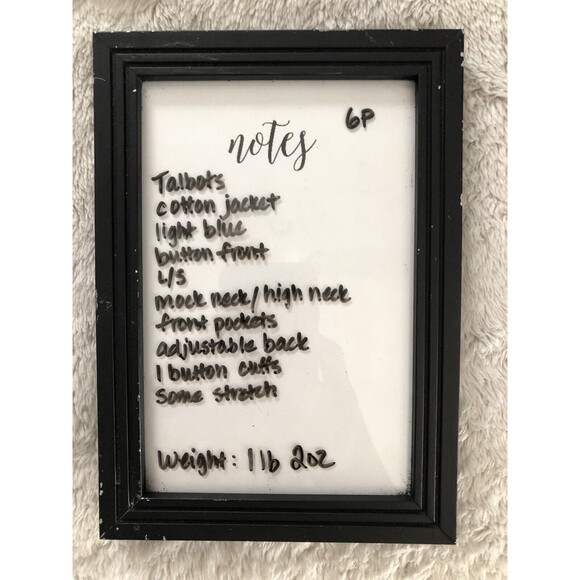 Talbots Jacket Womens 6 Petite Button Front Pastel Spring Layering Cotton Casual - Picture 15 of 15